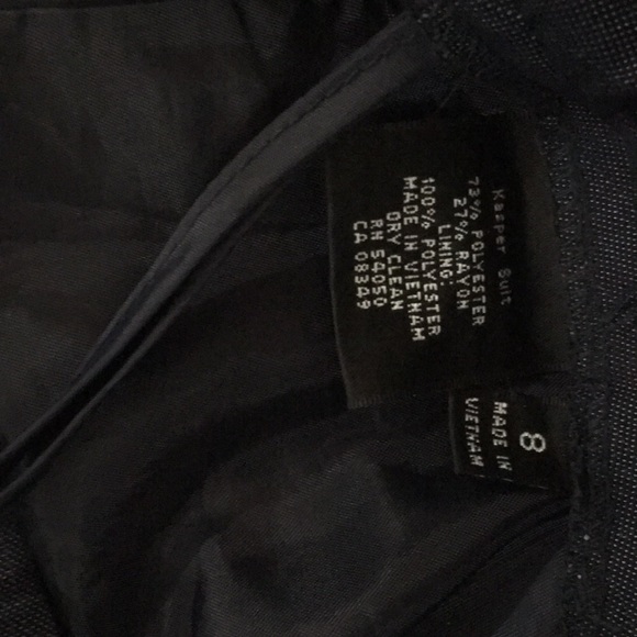 Blue Jean print pants suit by kasper - Picture 6 of 6